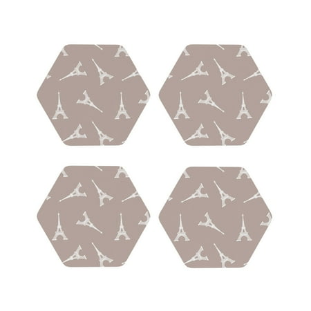 Leather Coasters Set of 4 - Eiffel Towers white Lightweight Non-Slip Drink Coasters for Desk Anti-Scalding Desk Cup Coasters for Office Table Decor Hexagon
Leather Coasters Set of 4 - Eiffel Towers white Lightweight Non-Slip Drink Coasters for Desk Anti-Scalding Desk Cup Coasters for Office Table Decor Hexagon