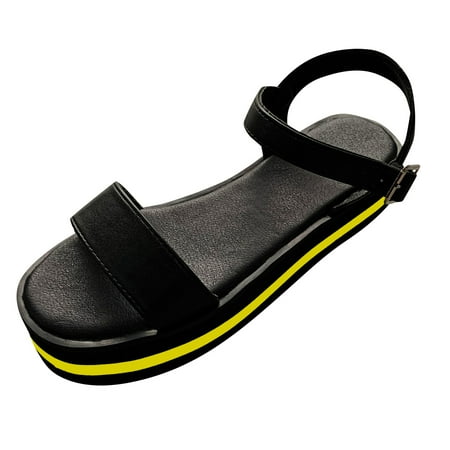 iOPQO Women s sandals Fashion Women s Casual Shoes Breathable Indoor Outdoor Leisure Sandals shoes flat platform platform Yellow 37
iOPQO Women s sandals Fashion Women s Casual Shoes Breathable Indoor Outdoor Leisure Sandals shoes flat platform platform Yellow 37