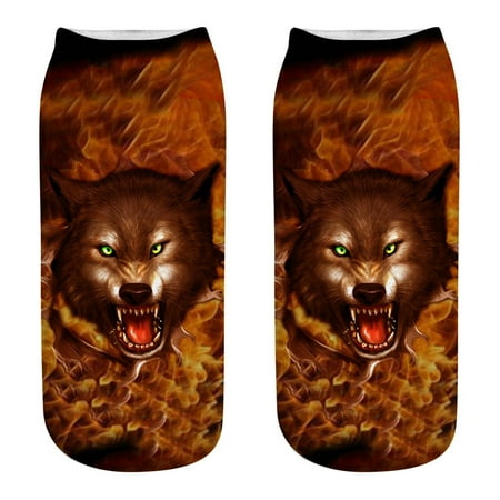 STEADY Cute Casual Work Business Cotton Socks 3D Wolf Head Print Medium Sports Socks
STEADY Cute Casual Work Business Cotton Socks 3D Wolf Head Print Medium Sports Socks