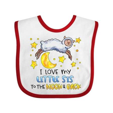 Inktastic I Love my Little Sis to the Moon and Back Cute Sheep Gift Baby Boy or Baby Girl Bib
Inktastic I Love my Little Sis to the Moon and Back Cute Sheep Gift Baby Boy or Baby Girl Bib