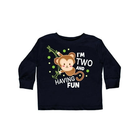 Inktastic I m Two and Having Fun with Monkey Gift Toddler Boy or Toddler Girl Long Sleeve T-Shirt
Inktastic I m Two and Having Fun with Monkey Gift Toddler Boy or Toddler Girl Long Sleeve T-Shirt