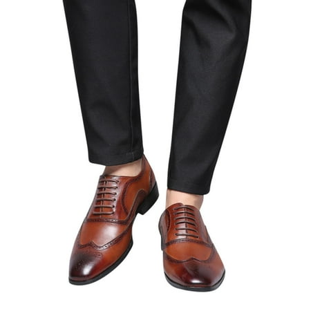 Men s Fashion Casual Pointed Toe Leather Wedding Shoes Business Shoes High Top Shoes for Men Leather
Men s Fashion Casual Pointed Toe Leather Wedding Shoes Business Shoes High Top Shoes for Men Leather