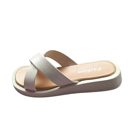 YanHoo Women s Platform Sandals Open Toe Cross Strap Slip-on Sandals Summer Casual Beach Slippers
YanHoo Women s Platform Sandals Open Toe Cross Strap Slip-on Sandals Summer Casual Beach Slippers