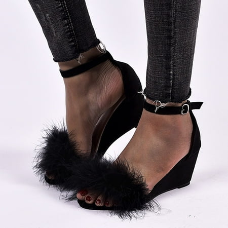 Wedges Summer Women Flock Open Toe Breathable Sandals Buckle Stap Casual Wedges Shoes
Wedges Summer Women Flock Open Toe Breathable Sandals Buckle Stap Casual Wedges Shoes
