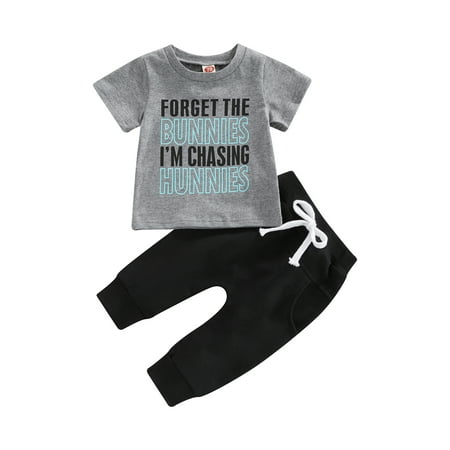Calsunbaby Toddler Infant Baby Boy Easter Outfits Short Sleeve Shirts Bunny T-Shirt with Pants Spring Summer Outfits Gray 12-18 Months
Calsunbaby Toddler Infant Baby Boy Easter Outfits Short Sleeve Shirts Bunny T-Shirt with Pants Spring Summer Outfits Gray 12-18 Months