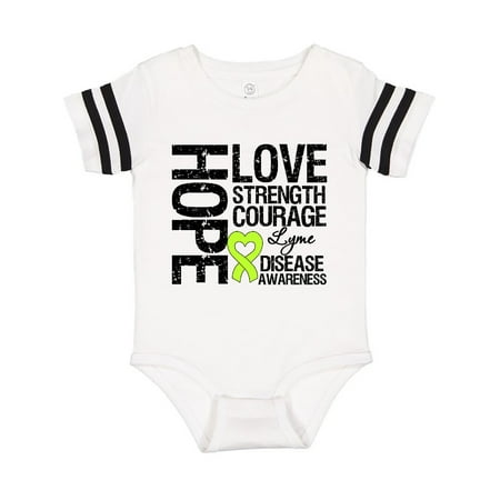 Inktastic Lyme Disease Hope Love Strength Gift Baby Boy or Baby Girl Bodysuit