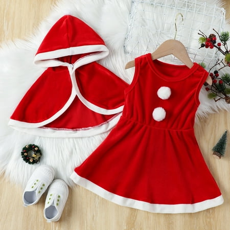 dmqupv Long Sleeve Dress Girls Size 10 Toddler Girls Sleeveless Christmas Princess Dress Hooded Robe Wedding Dress Tie Dress Red 18-24 Months
dmqupv Long Sleeve Dress Girls Size 10 Toddler Girls Sleeveless Christmas Princess Dress Hooded Robe Wedding Dress Tie Dress Red 18-24 Months