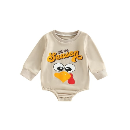 Thanksgiving Baby Girl Boy Sweatshirt Romper Turkey Print Onesie Jumpsuit Long Sleeve Bodysuit Pullover Top
Thanksgiving Baby Girl Boy Sweatshirt Romper Turkey Print Onesie Jumpsuit Long Sleeve Bodysuit Pullover Top