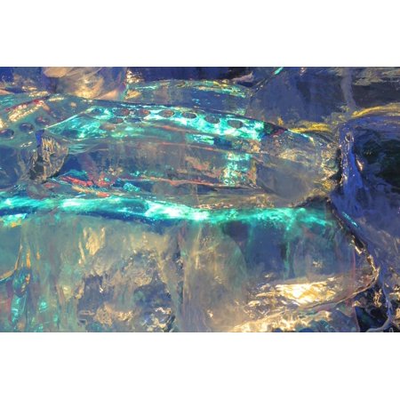 Patterns and textures of ice blocks near Fairbanks, Alaska, USA Print Wall Art By Stuart Westmorland