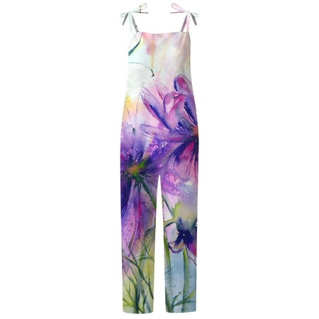Dyegold Jumpsuits for Women Casual Jumpsuits for Women Dressy Summer Wild Leg Bibs Overalls Casual Floral Print Round Neck Sleeveless Rompers Playsuit
Dyegold Jumpsuits for Women Casual Jumpsuits for Women Dressy Summer Wild Leg Bibs Overalls Casual Floral Print Round Neck Sleeveless Rompers Playsuit