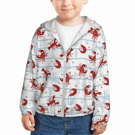 Lukts Cartoon Lobsters Print Children s Long-Sleeved Sun Protection Clothing Hooded Sweatshirts for Boys and Girls Outdoor Sports-18 Months
Lukts Cartoon Lobsters Print Children s Long-Sleeved Sun Protection Clothing Hooded Sweatshirts for Boys and Girls Outdoor Sports-18 Months
