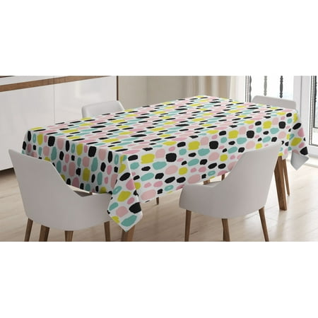 Colorful Tablecloth Pastel Colored Spotty Pattern with Brush Strokes Hand Drawn Style Dots Rectangle Satin Table Cover Accent for Dining Room and Kitchen 60 X 84 Multicolor by Ambesonne
Colorful Tablecloth Pastel Colored Spotty Pattern with Brush Strokes Hand Drawn Style Dots Rectangle Satin Table Cover Accent for Dining Room and Kitchen 60 X 84 Multicolor by Ambesonne