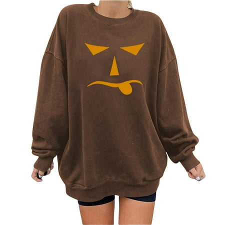 jsaierl Womens Sweatshirt Loose Fit Long Sleeve Pullover Pumpkin Halloween Sweatshirt Crewneck Womens Long Sleeve Tops Comfy Tunic Halloween Top for Women
jsaierl Womens Sweatshirt Loose Fit Long Sleeve Pullover Pumpkin Halloween Sweatshirt Crewneck Womens Long Sleeve Tops Comfy Tunic Halloween Top for Women
