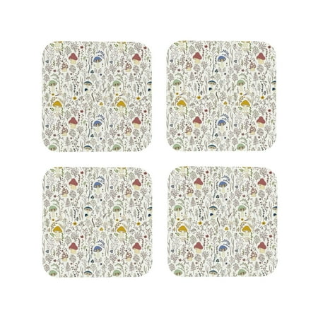 Leather Coasters Set of 4 - Colorful Mushrooms and Plants Lightweight Non-Slip Drink Coasters for Desk Anti-Scalding Desk Cup Coasters for Office Table Decor Square
Leather Coasters Set of 4 - Colorful Mushrooms and Plants Lightweight Non-Slip Drink Coasters for Desk Anti-Scalding Desk Cup Coasters for Office Table Decor Square