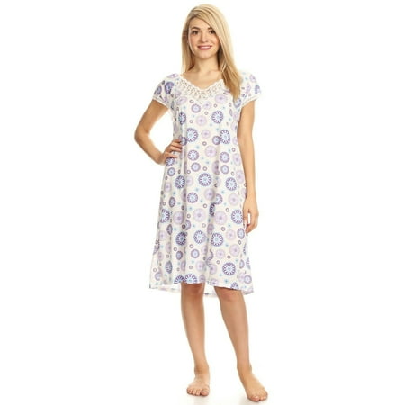 Lati Fashion Women Nightgowns Short Sleeve Female Nightgowns & Sleepshirts
Lati Fashion Women Nightgowns Short Sleeve Female Nightgowns & Sleepshirts
