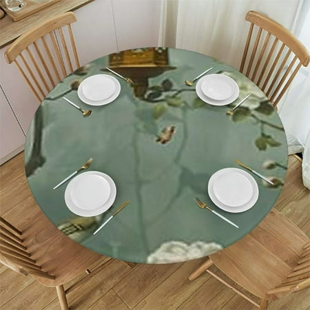 BANET Spring Bird Flower Floral Tree Elastic Edged Tablecloth for Round Table Non Slip Round Table Cover Outdoor Waterproof Tablecloth Polyester Table Cloth 54 -58
BANET Spring Bird Flower Floral Tree Elastic Edged Tablecloth for Round Table Non Slip Round Table Cover Outdoor Waterproof Tablecloth Polyester Table Cloth 54 -58