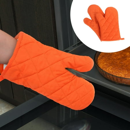 

Wozhidaoke Kitchen Gadgets Pure Color Thickening Microwave Oven Handbag Kitchen Utensils Set Oven Mitts Orange 28*15*1 Orange