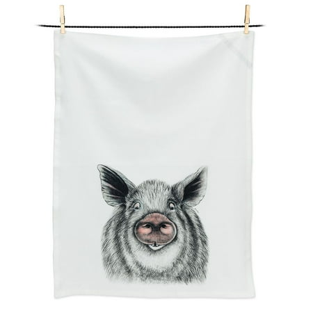 Set of 4 Oskar Pig Tea Towel