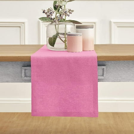 Linen Table Runner Flamingo Pink – 100% Pure Linen Fabric Coffee Table Runner 14 x 36 Inches – Fete Handcrafted from European Flax and Machine Washable
Linen Table Runner Flamingo Pink – 100% Pure Linen Fabric Coffee Table Runner 14 x 36 Inches – Fete Handcrafted from European Flax and Machine Washable