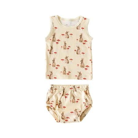 Baby Girls Outfits 2023 Children Summer Cotton Vest Shorts Set Boys And Girls Clothes Baby Sleeveless Tshirt Two Piece Baby Girl Wrapping Bows 
Baby Girls Outfits 2023 Children Summer Cotton Vest Shorts Set Boys And Girls Clothes Baby Sleeveless Tshirt Two Piece Baby Girl Wrapping Bows