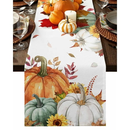 Table Runner 36 Inches Long Fall Pumpkin Patch Sunflower Leaf Thanksgiving Cotton Linen Table Runners Non-Slip Durable Dresser Scarves for Table Party Dinner Holiday Home Decor 1 Pack
Table Runner 36 Inches Long Fall Pumpkin Patch Sunflower Leaf Thanksgiving Cotton Linen Table Runners Non-Slip Durable Dresser Scarves for Table Party Dinner Holiday Home Decor 1 Pack