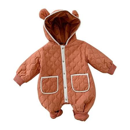 Girls winter coats Baby Baby Boy & Girl Bear Ears Hooded Cotton Suit Long Sleeve Thickened Padded Bodysuit Fragarn
Girls winter coats Baby Baby Boy & Girl Bear Ears Hooded Cotton Suit Long Sleeve Thickened Padded Bodysuit Fragarn