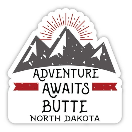 Butte North Dakota Souvenir 4-Inch Magnet Adventure Awaits Design