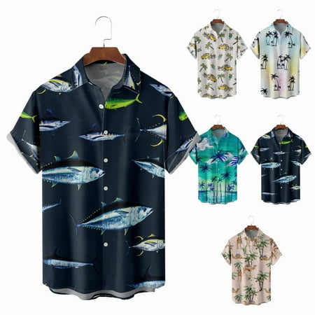 Men s Women s Collared Shirt & Top Print Vacation Clothing Apparel Up to 8XL