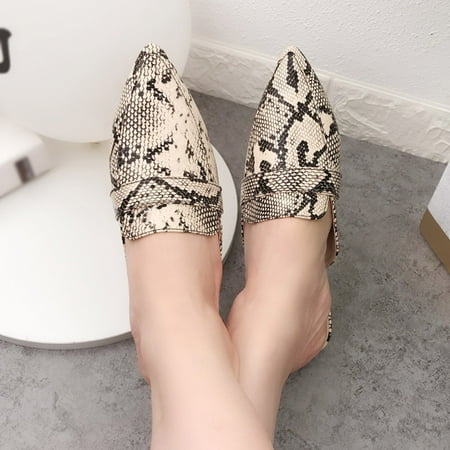 Binmer Women Snake Elegant Pointed Slingbacks Wedding Party Shoes Flat Sandals Slippers
Binmer Women Snake Elegant Pointed Slingbacks Wedding Party Shoes Flat Sandals Slippers