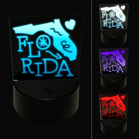 Florida State with Text Swirls LED Night Light Sign 3D Illusion Desk Nightstand Lamp
Florida State with Text Swirls LED Night Light Sign 3D Illusion Desk Nightstand Lamp