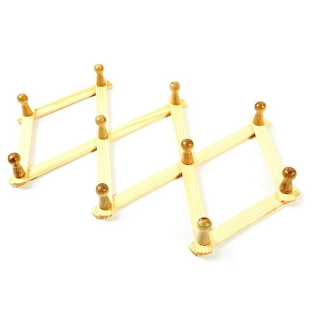 SEFUONI Wall-Mounted Expandable Wooden Coat Rack Clothes Hanger with 10 Pegs Hooks Shelf
SEFUONI Wall-Mounted Expandable Wooden Coat Rack Clothes Hanger with 10 Pegs Hooks Shelf