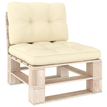 MIXFEER Pallet Sofa Cushions 2 pcs Cream