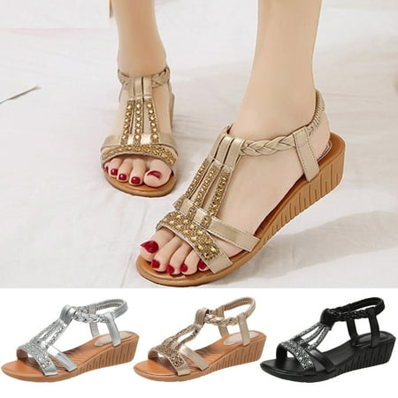 Cethrio Womens Summer Flats Sandals- on Clearance with Rhinestone Roman Boho Wide Width Silver Dressy Sandals/ Slides Size 9.5
Cethrio Womens Summer Flats Sandals- on Clearance with Rhinestone Roman Boho Wide Width Silver Dressy Sandals/ Slides Size 9.5
