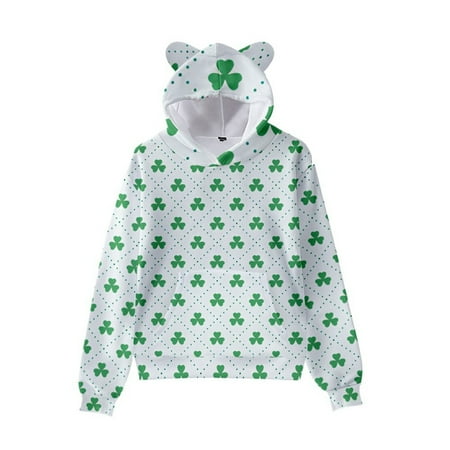 THE WILD General Children s Sweater St Patrick s Print Cute Cat Ear Hat Long Sleeve Sweater
THE WILD General Children s Sweater St Patrick s Print Cute Cat Ear Hat Long Sleeve Sweater