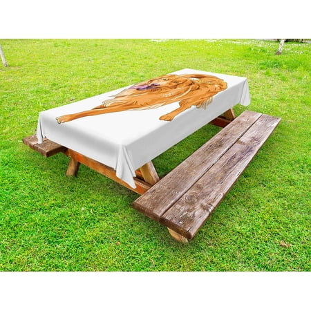Golden Retriever Outdoor Tablecloth Playful Dog Running with a Smiling Face Best Friend and Companion Decorative Washable Fabric Picnic Tablecloth 58 X 120 Inches Orange Violet White by Ambesonne
Golden Retriever Outdoor Tablecloth Playful Dog Running with a Smiling Face Best Friend and Companion Decorative Washable Fabric Picnic Tablecloth 58 X 120 Inches Orange Violet White by Ambesonne