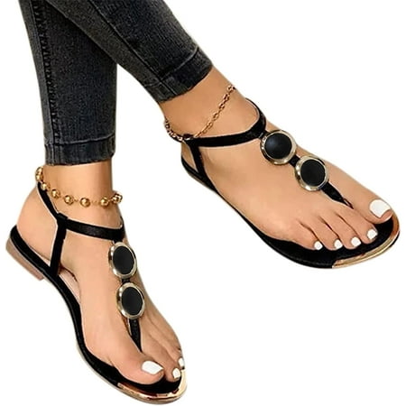 Sandals for Women Wedge Roman Open Toe Sandals Buckle-Strap Leather Flat Walking Retro Women Sandals
Sandals for Women Wedge Roman Open Toe Sandals Buckle-Strap Leather Flat Walking Retro Women Sandals