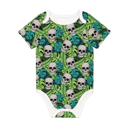 Coaee Skull and Palm Leaves for Soft Cotton Baby Short-Sleeve Bodysuit Baby Girls Boys Bodysuit Romper
Coaee Skull and Palm Leaves for Soft Cotton Baby Short-Sleeve Bodysuit Baby Girls Boys Bodysuit Romper