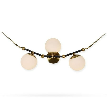 Vonn Lighting VAW1123AB 39 in. Chianti VAW1123AB Integrated LED Wall Sconce Lighting Fixture with 3 Glass Shade in Antique Brass
Vonn Lighting VAW1123AB 39 in. Chianti VAW1123AB Integrated LED Wall Sconce Lighting Fixture with 3 Glass Shade in Antique Brass