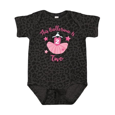 Inktastic Ballerina 2nd Birthday Gift Baby Girl Bodysuit
