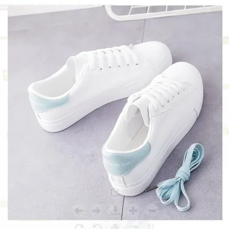 Women‘s Soft Bottom Breathable Casual Sneakers White Shoes Lace-up Skate Shoes Sports Shoes
Women‘s Soft Bottom Breathable Casual Sneakers White Shoes Lace-up Skate Shoes Sports Shoes
