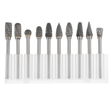Carbide Rotary Burr 10pcs Premium Carbide Rotary Burr Rotary Bit Burr Set for Woodworking Carving
Carbide Rotary Burr 10pcs Premium Carbide Rotary Burr Rotary Bit Burr Set for Woodworking Carving