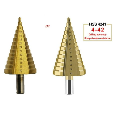 DOYOUNG 4-42mm HSS for Titanium Coated Step Drill Bit Drilling Power Tool for Metal High Speed Steel Wood Hole Cutter Cone
DOYOUNG 4-42mm HSS for Titanium Coated Step Drill Bit Drilling Power Tool for Metal High Speed Steel Wood Hole Cutter Cone