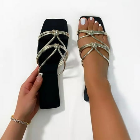 XIAQUJ Women Sandals Fashionable Comfortable Casual Open Toe Thin Belt Flat Slippers Large Size Sandals Sandals for Women Gold 7.5(39)
XIAQUJ Women Sandals Fashionable Comfortable Casual Open Toe Thin Belt Flat Slippers Large Size Sandals Sandals for Women Gold 7.5(39)