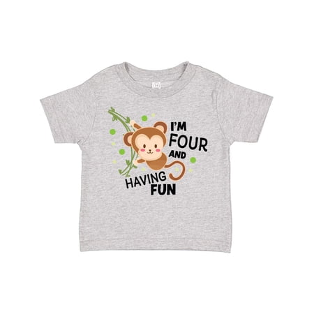 Inktastic I m Four and Having Fun with Monkey Gift Toddler Boy or Toddler Girl T-Shirt
Inktastic I m Four and Having Fun with Monkey Gift Toddler Boy or Toddler Girl T-Shirt