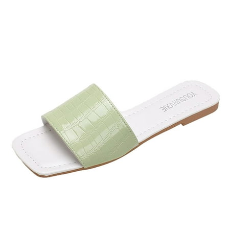 Dyfzdhu Women Slippers Fashionable Summer New Pattern Simple Flat Bottom Comfortable Large Size Beach Sandals Casual Versatile
Dyfzdhu Women Slippers Fashionable Summer New Pattern Simple Flat Bottom Comfortable Large Size Beach Sandals Casual Versatile