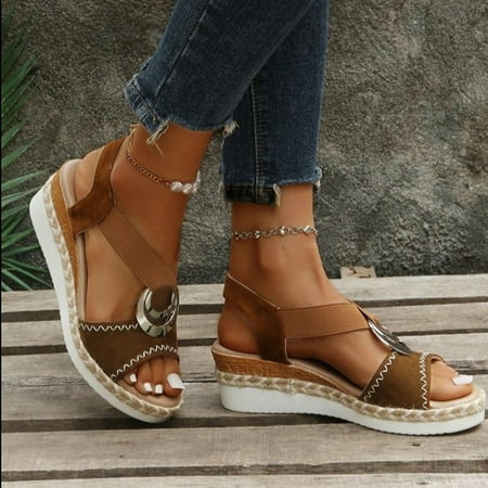 Aufmer Clearance Sandals for Women Ladies Thick Sole Sloping Heel Slippers Comfortable Fish Mouth Roman Sandals
Aufmer Clearance Sandals for Women Ladies Thick Sole Sloping Heel Slippers Comfortable Fish Mouth Roman Sandals