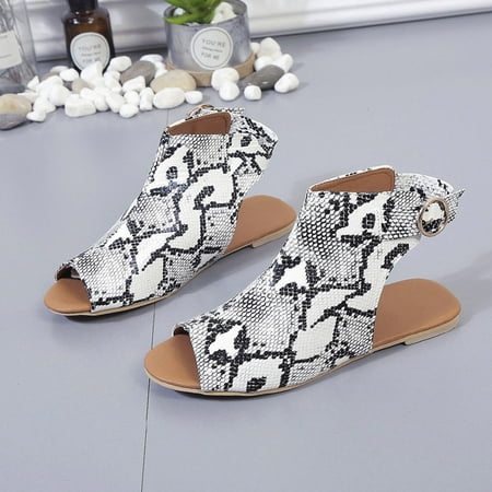 Kukoosong Sandals Women Women Shoes Fashion Solid Color Snake Print Minimalistic Temperament Fish Mouth Roman Slippers Sandals Flat Summer Beach Sandals Gray 41
Kukoosong Sandals Women Women Shoes Fashion Solid Color Snake Print Minimalistic Temperament Fish Mouth Roman Slippers Sandals Flat Summer Beach Sandals Gray 41