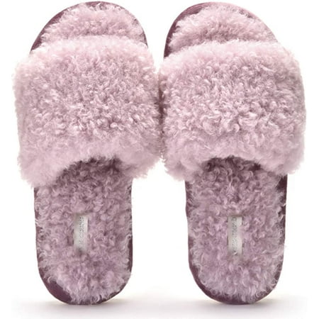 CoCopeaunt Womens Open Toe Fuzzy Fluffy House Slippers Cozy Memory Foam Plush Furry Slides Slippers
CoCopeaunt Womens Open Toe Fuzzy Fluffy House Slippers Cozy Memory Foam Plush Furry Slides Slippers