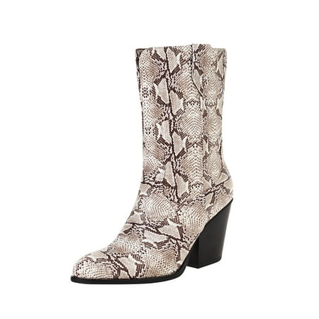 Lanhui Women s Winter Serpentine Patchwork Boots With Thick Heels And Pointed Sleeves
Lanhui Women s Winter Serpentine Patchwork Boots With Thick Heels And Pointed Sleeves