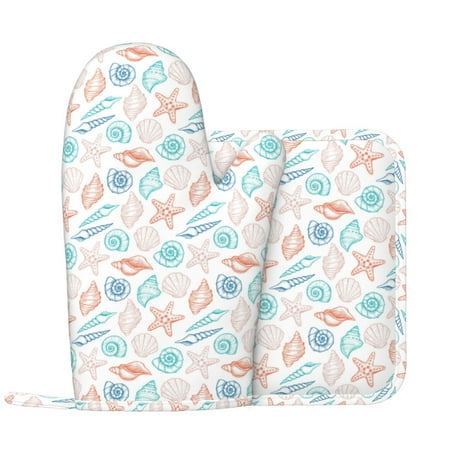 Oven Mitts and Pot Holders Sets - Colorful Seashells1 Heat Resistant Silicone Oven Gloves (Left Glove) with Non-Slip Silicone Surface and hot pads for kitchen Baking Cooking
Oven Mitts and Pot Holders Sets - Colorful Seashells1 Heat Resistant Silicone Oven Gloves (Left Glove) with Non-Slip Silicone Surface and hot pads for kitchen Baking Cooking